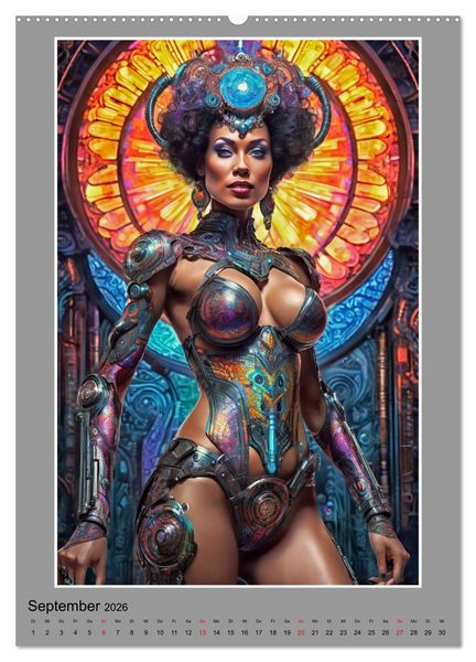 Produktbild: Elegante Cyborgs (hochwertiger Premium Wandkalender 2026 DIN A2 hoch), Kunstdruck in Hochglanz