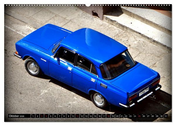 Produktbild: AUTO-LEGENDE MOSKWITSCH (hochwertiger Premium Wandkalender 2026 DIN A2 quer), Kunstdruck in Hochglanz