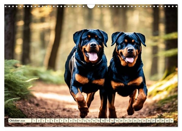 Produktbild: Rottweiler - die Besch&uuml;tzer (Wandkalender 2026 DIN A3 quer), CALVENDO Monatskalender