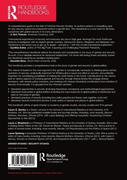 Produktbild: Routledge Handbook of Gender and Security
