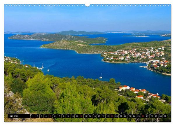 Produktbild: Kroatien - Traumhafte Landschaften und faszinierende St&auml;dte (Wandkalender 2026 DIN A2 quer), CALVENDO Monatskalender