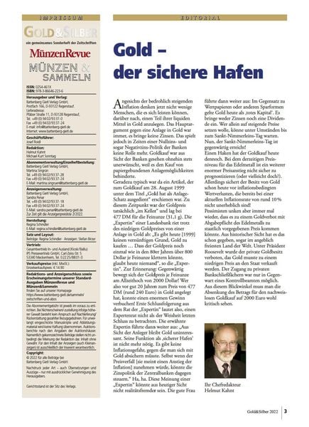Produktbild: Sonderheft Gold & Silber