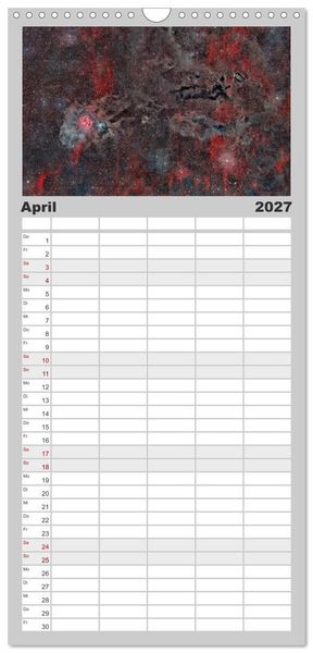 Produktbild: Familienplaner 2027 - Deepsky XVII mit 5 Spalten (Wandkalender, 21 x 45 cm) CALVENDO