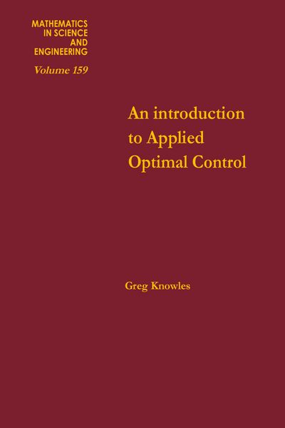 Produktbild: An Introduction to Applied Optimal Control