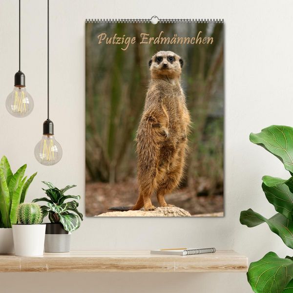 Produktbild: Erdm&auml;nnchen / Terminplaner (Wandkalender 2026 DIN A2 hoch), CALVENDO Monatskalender