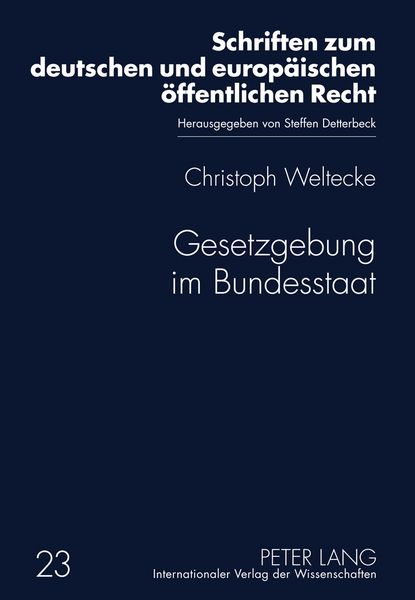 Produktbild: Gesetzgebung im Bundesstaat