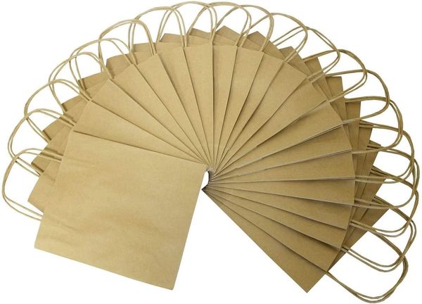 Produktbild: Folia Papiert&uuml;ten, Geschenkt&uuml;ten 125g/m&sup2; Kraftpapier, 20 St&uuml;ck natur