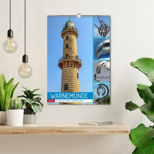 Produktbild: Sehnsuchtsort Warnem&uuml;nde (Wandkalender 2026 DIN A3 hoch), CALVENDO Monatskalender