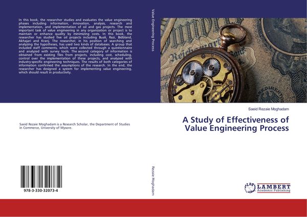 Produktbild: A Study of Effectiveness of Value Engineering Process