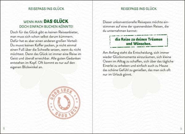 Produktbild: Reisepass ins Gl&uuml;ck