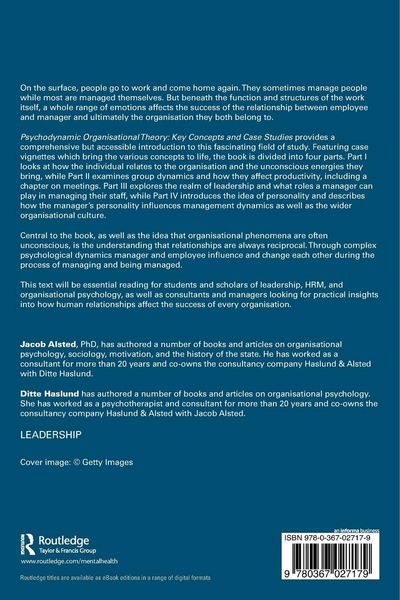 Produktbild: Psychodynamic Organisational Theory