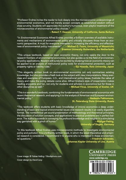 Produktbild: Environmental Economics