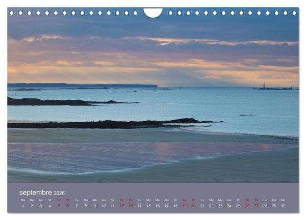 Produktbild: Sillonnez la plage (Calendrier mural 2026 DIN A4 vertical), CALVENDO calendrier mensuel