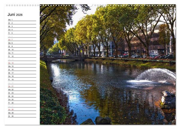 Produktbild: D&uuml;sseldorf - Impressionen (hochwertiger Premium Wandkalender 2026 DIN A2 quer), Kunstdruck in Hochglanz