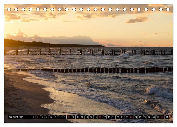 Produktbild: Binz Zingst 2026 (Tischkalender 2026 DIN A5 quer), CALVENDO Monatskalender