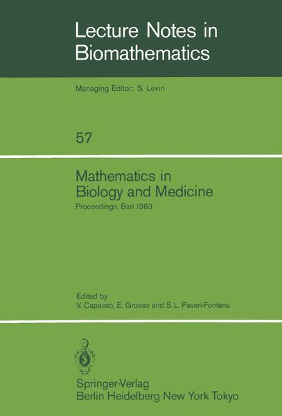 Produktbild: Mathematics in Biology and Medicine