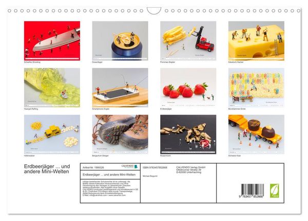 Produktbild: Erdbeerj&auml;ger ... und andere Mini-Welten (Wandkalender 2026 DIN A3 quer), CALVENDO Monatskalender