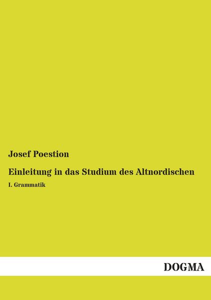 Produktbild: Einleitung in das Studium des Altnordischen
