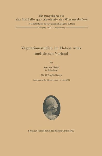 Produktbild: Vegetationsstudien im Hohen Atlas und dessen Vorland