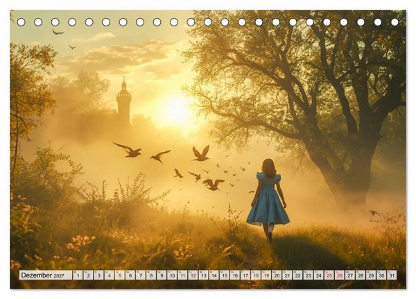 Produktbild: Alice &ndash; Eine Reise durch das Wunderland (Tischkalender 2027 DIN A5 quer), CALVENDO Monatskalender