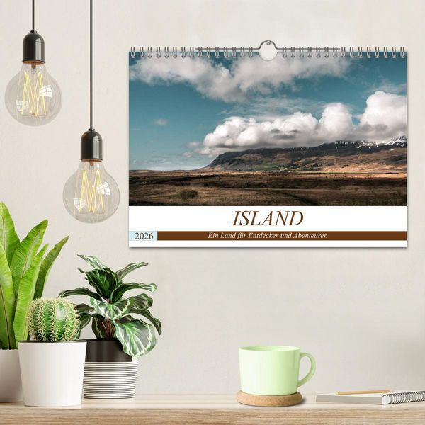 Produktbild: Island. Ein Land f&uuml;r Entdecker und Abenteurer. (Wandkalender 2026 DIN A4 quer), CALVENDO Monatskalender