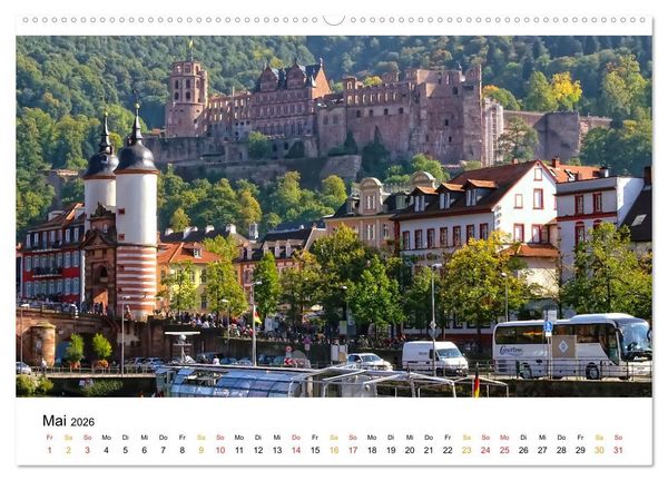 Produktbild: Deutschland - traumhafte Sehensw&uuml;rdigkeiten (Wandkalender 2026 DIN A2 quer), CALVENDO Monatskalender
