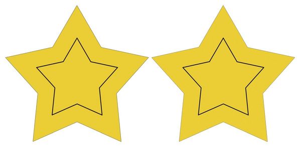 Produktbild: URSUS Laternenzeit Twinkle Star Neon, leuchtgoldgelb