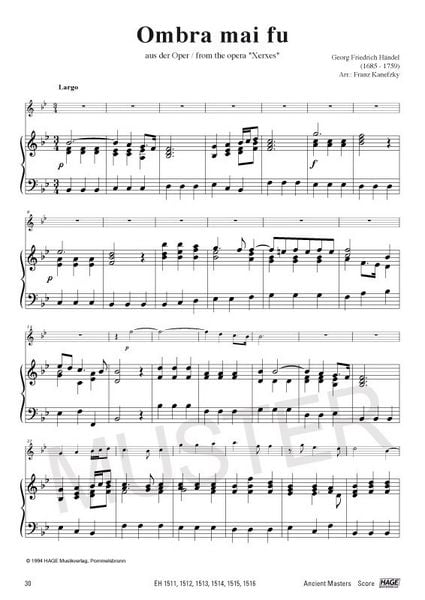 Produktbild: Alte Meister f&uuml;r Querfl&ouml;te und Klavier/Orgel