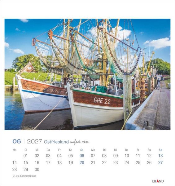Produktbild: Ostfriesland Postkartenkalender 2027 - einfach sch&ouml;n