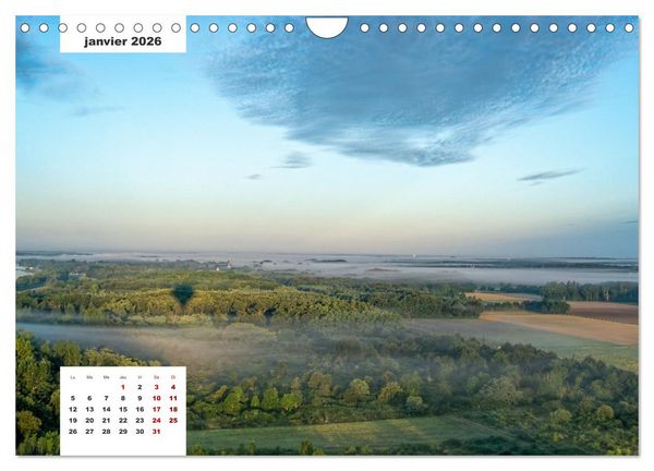Produktbild: D&eacute;couverte de la Loire vue du ciel (Calendrier mural 2026 DIN A4 vertical), CALVENDO calendrier mensuel