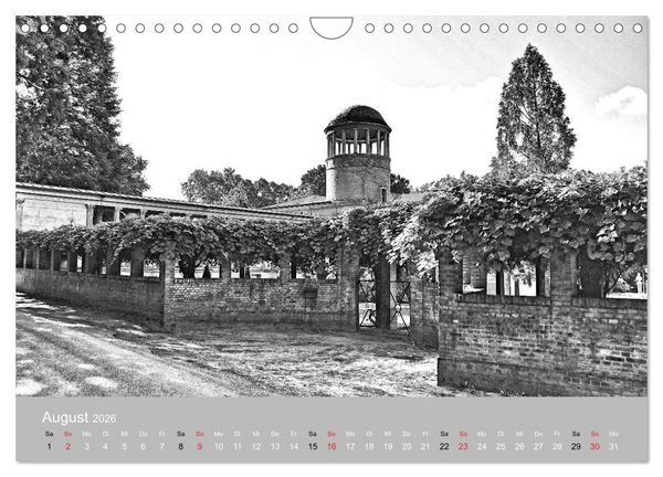 Produktbild: Potsdam schwarz auf wei&szlig; (Wandkalender 2026 DIN A4 quer), CALVENDO Monatskalender
