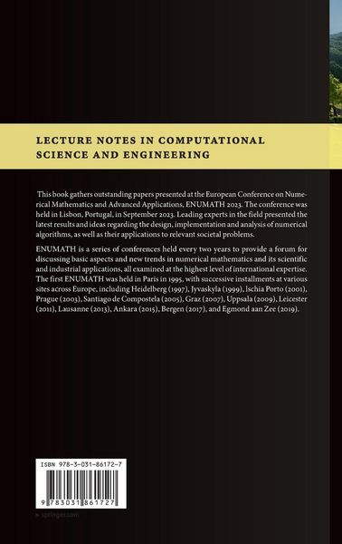 Produktbild: Numerical Mathematics and Advanced Applications ENUMATH 2023, Volume 1