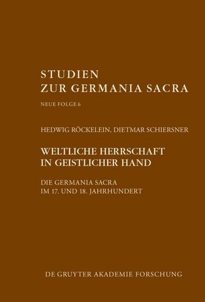 Produktbild: Weltliche Herrschaft in geistlicher Hand