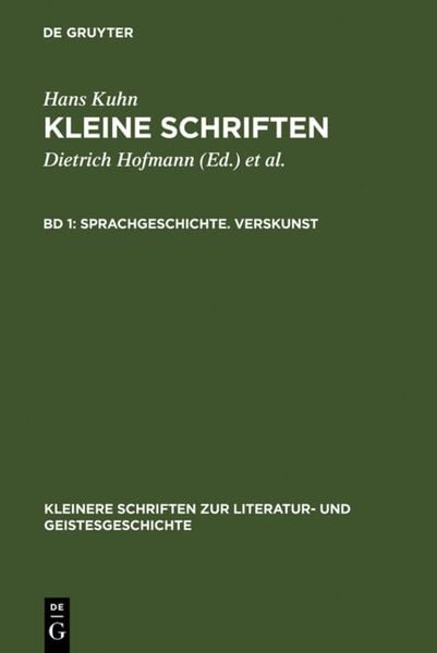 Produktbild: Sprachgeschichte. Verskunst