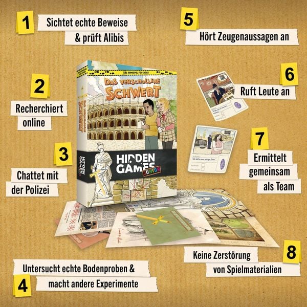 Produktbild: Hidden Games Tatort: Das verschollene Schwert (Junior)