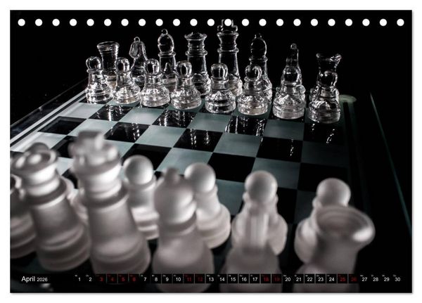 Produktbild: SCHACH - Spiel der K&ouml;nige (Tischkalender 2026 DIN A5 quer), CALVENDO Monatskalender