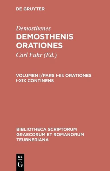 Produktbild: Orationes I&ndash;XIX continens