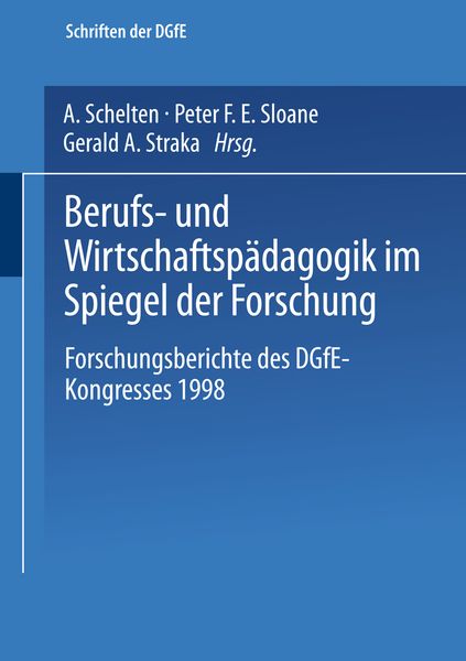 Produktbild: Berufs- und Wirtschaftsp&auml;dagogik im Spiegel der Forschung