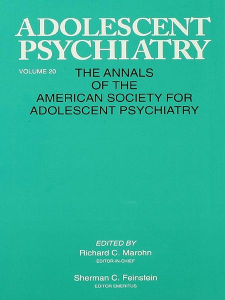 Produktbild: Adolescent Psychiatry, V. 20