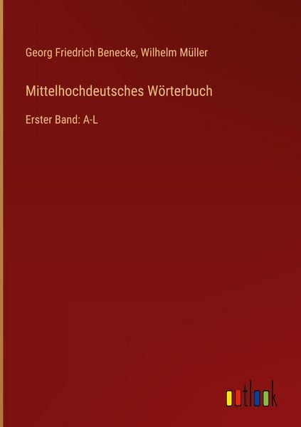 Produktbild: Mittelhochdeutsches W&ouml;rterbuch