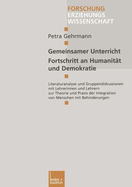 Produktbild: Gemeinsamer Unterricht &mdash; Fortschritt an Humanit&auml;t und Demokratie