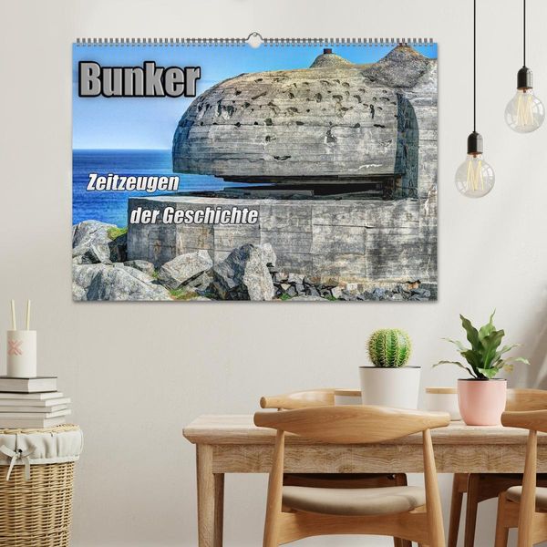 Produktbild: Bunker Zeitzeugen der Geschichte (Wandkalender 2026 DIN A2 quer), CALVENDO Monatskalender