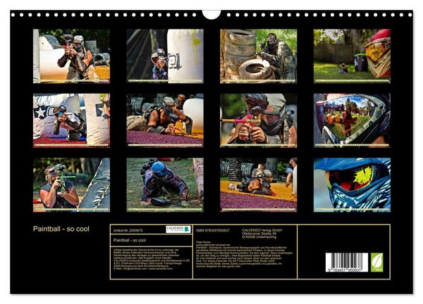 Produktbild: Paintball - so cool (Wandkalender 2026 DIN A3 quer), CALVENDO Monatskalender
