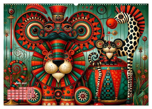 Produktbild: Tierisch extravagant (Wandkalender 2027 DIN A2 quer), CALVENDO Monatskalender