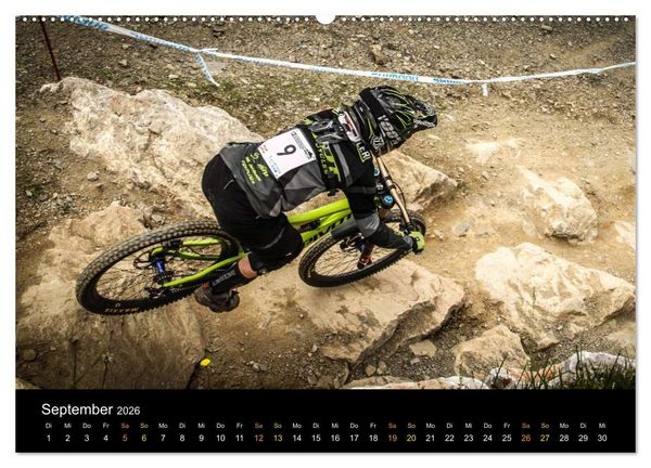 Produktbild: Downhill Racing 2026 (hochwertiger Premium Wandkalender 2026 DIN A2 quer), Kunstdruck in Hochglanz