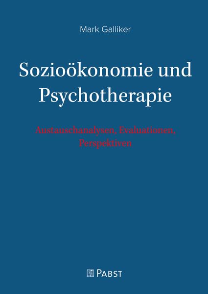 Produktbild: Sozio&ouml;konomie und Psychotherapie