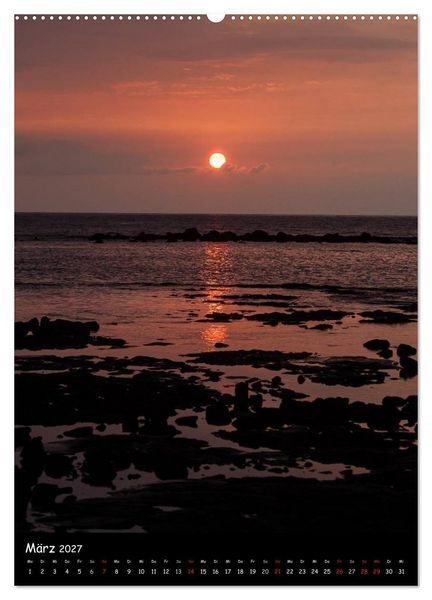 Produktbild: Hawaiian Sunsets (hochwertiger Premium Wandkalender 2027 DIN A2 hoch), Kunstdruck in Hochglanz