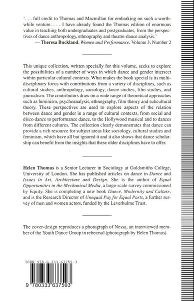 Produktbild: Dance, Gender and Culture
