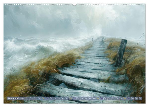 Produktbild: St&uuml;rmisch wildes Wetter (Wandkalender 2026 DIN A2 quer), CALVENDO Monatskalender
