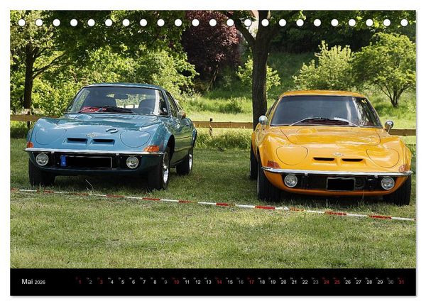 Produktbild: Opel GT Der Kalender (Tischkalender 2026 DIN A5 quer), CALVENDO Monatskalender